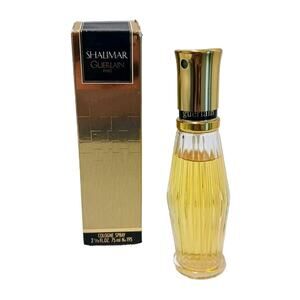 VNT 1983 Guerlain Shalimar Bottle w Box Spray Cologne 2.5 OZ 75 ml Full Collect